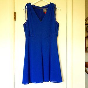 Bright Blue Vince Camuto Chiffon Dress, 8
